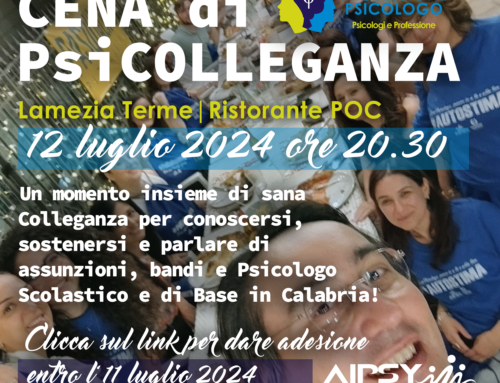 Cena di PsiColleganza | Lamezia Terme 12 luglio 2024