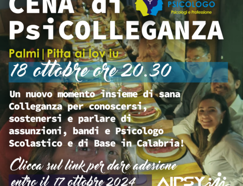 Cena di PsiColleganza | Palmi 18 ottobre 2024