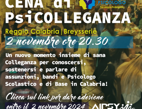 Cena di PsiColleganza | Reggio Calabria 2 novembre 2024