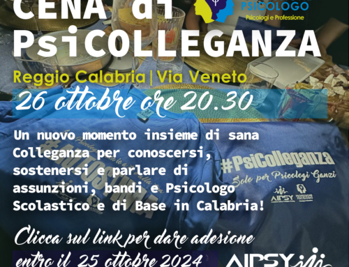 Cena di PsiColleganza | Reggio Calabria 26 ottobre 2024