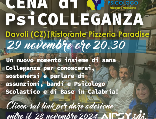 Cena di PsiColleganza | Davoli (CZ) 29 novembre 2024