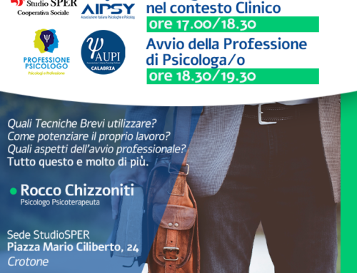 Workshop “Strategie Terapeutiche & Avvio Professione” 18 novembre 2024 | Crotone