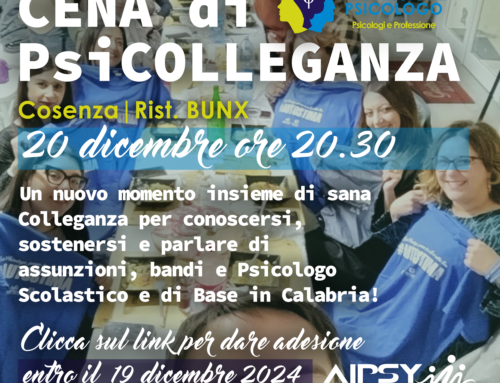 Cena di PsiColleganza | Cosenza 20 dicembre 2024