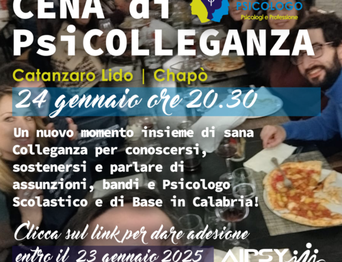 Cena di PsiColleganza | Catanzaro Lido 24 gennaio 2025