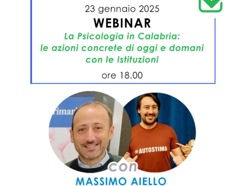 Webinar #PsiColleganza con le Istituzioni